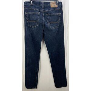 Men's Hollister Denim Blue Jeans 30 x 32 Dark Blue Slim Fit